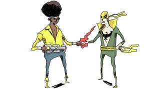Illustration for article titled Superhero bromances sealed with a fist-bump
